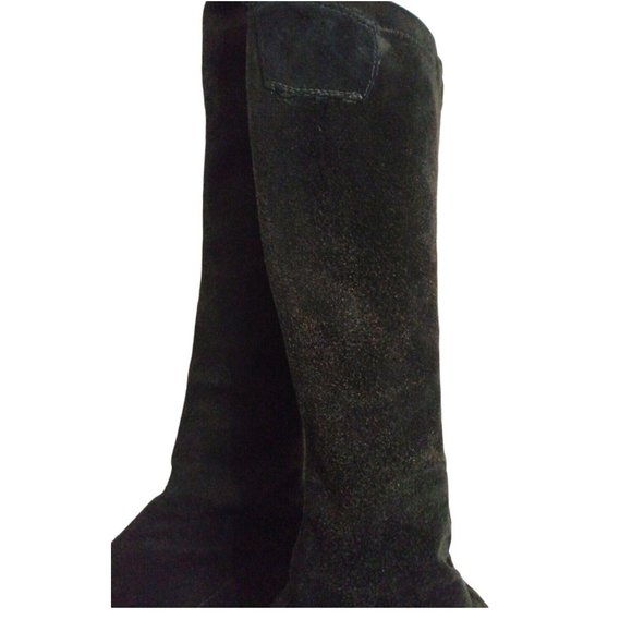 [SOLD] Jimmy Choo London Womens Black Suede Knee Point Toe Boots EU 37 Witchcore - Picture 10 of 12